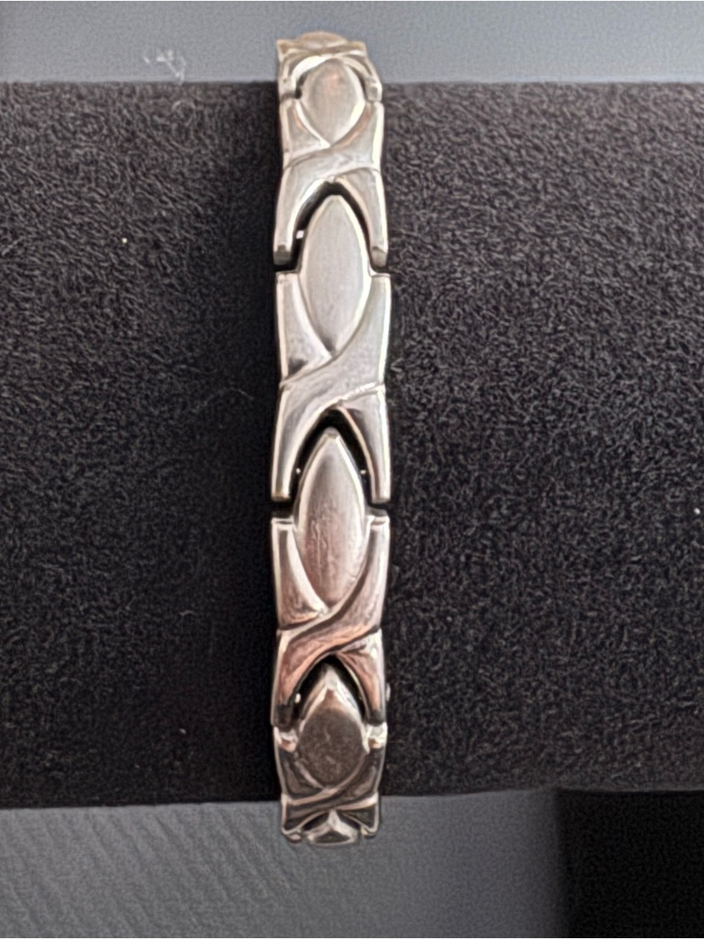 Brushed Titanium Link Bracelet - Hypoallergenic